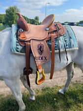 Sella per cavalli Western Premium in pelle Pleasure Trail e tutte le taglie d...