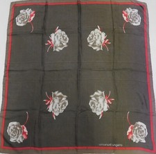 FOULARD 100% PURA SETA SILK SOIE VINTAGE DONNA EMANUEL UNGARO (1197) 74cm x 76cm