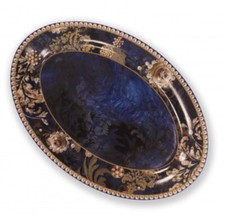 Vassoio Danubio Blu Brandani Porcellana Bone China Offertissima