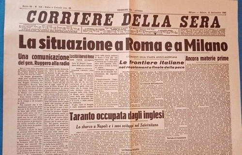 Giornale prima pagina corriere - giornale,