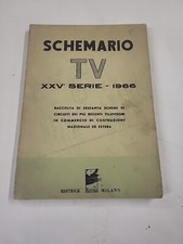 SCHEMARIO TV XXV SERIE 1966 RACCOLTA 60 SCHEMI CIRCUITI TELEVISORI IL ROSTRO