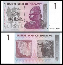 Banconota zimbabwe dollaro - 1,