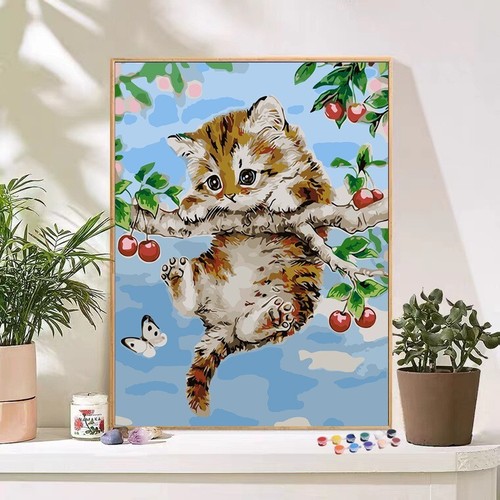 Carino gatto paesaggio