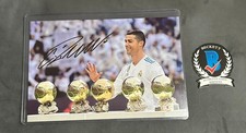 CRISTIANO RONALDO CR7 FOTO AUTOGRAFATA FIRMATA BECKETT COA