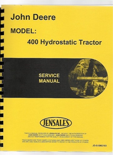John deere 400 trattore prato - john,