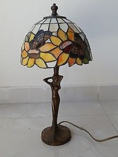 Lampada abatjour vetro tiffany - abatjour,