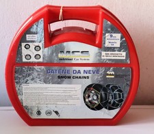 catene da neve 9mm per cerchi da 14 a 18 pollici NUOVE mai usate