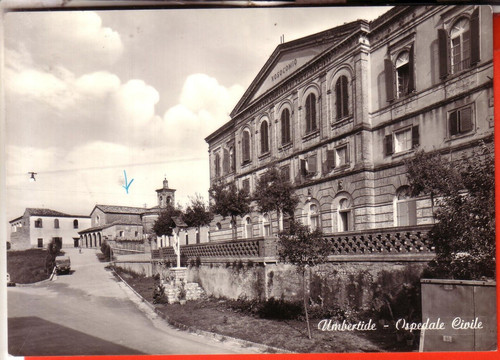 Cartolina umbertide b n - umbertide, b/n