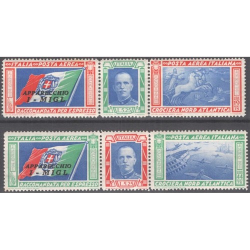 Regno italia 1933 - regno, trittici