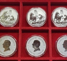 Australia 1 dollaro 2026 anno lunare del cavallo 1 oz argento 9999 ST/BU