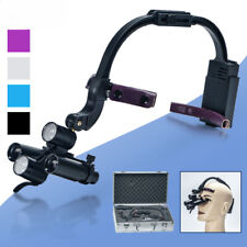 Lente di ingrandimento dentale 2,5-6X lente di ingrandimento binoculare lente di ingrandimento chirurgica faro LED