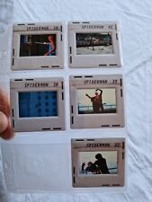 L'UOMO RAGNO SPIDERMAN BLOCCO STOCK 5 DIAPOSITIVE SLIDE 35mm 1978 NO DVD Fumetto