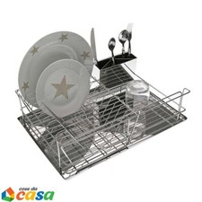 Scola piatti in acciaio doppio