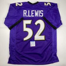 Maglia calcio viola autografata/firmata Ray Lewis Baltimore PSA/DNA COA