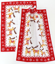 2X Strofinacci Di Natale Kracht Cucina Strofinacci Mezzo Lino Alci Neve Inverno