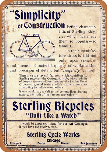 Insegna metallo 1896 - insegna,