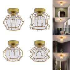 Plafoniere dorate E27 con