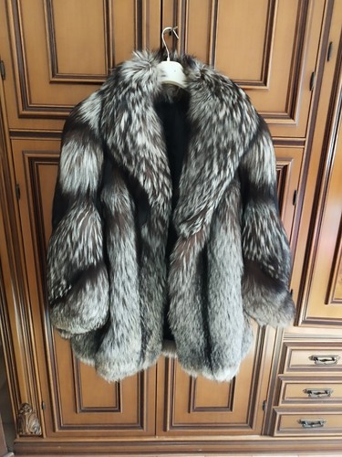 Volpe argentata pelliccia - volpe,