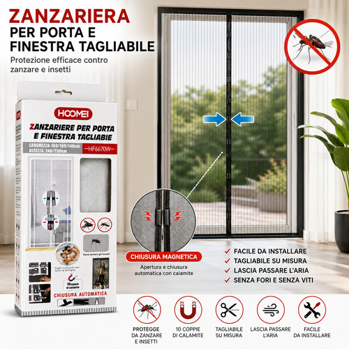 Zanzariera magnetica porta - zanzariera,