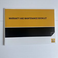 Renault Megane libretto storia assistenza vuoto per tutti i modelli