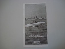 advertising Pubblicità 1977 MOTOSCAFO ILVER 530