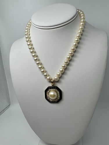 Collana perle finte - finte, vintage