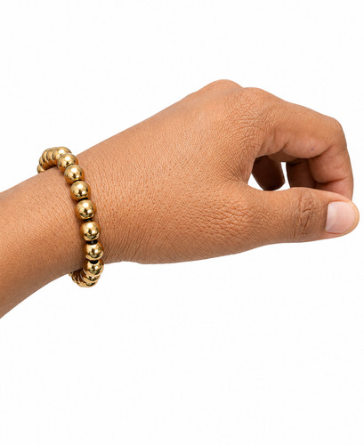 Bracciale oro ematite - , perline