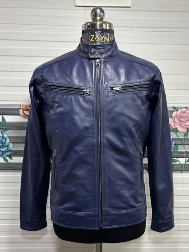 Zayn leather uomo blu navy - blu,