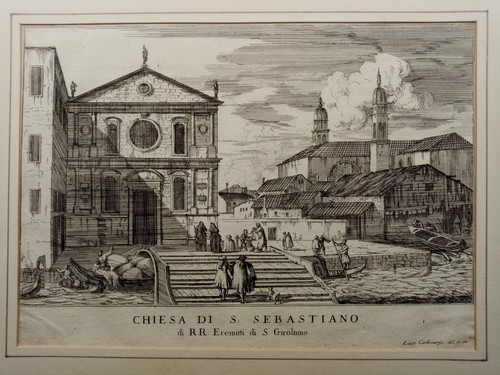 Etching luca carlevarijs - by,