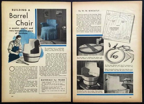 Sedia botte legno - in, 1938