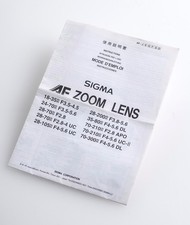 Manuale Di Istruzioni Sigma