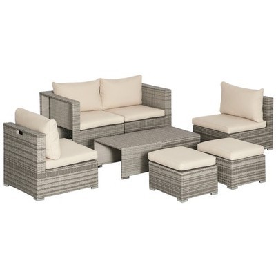 Salotto giardino rattan - salotto,