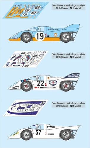 Decals porsche 917k mans - porsche,