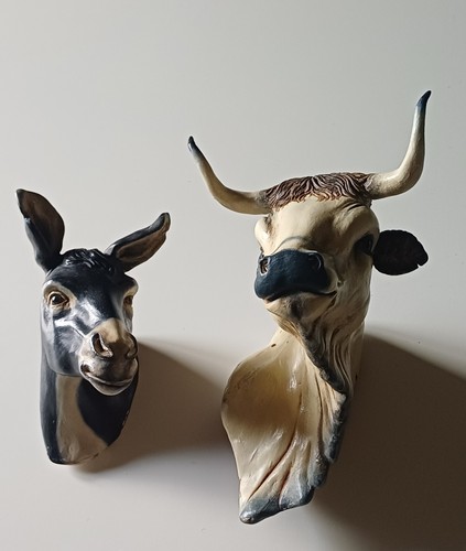 Asino bue presepe napoletano - presepe,