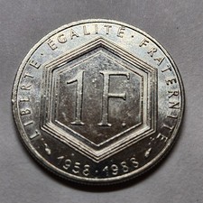 1 franc Charles de Gaulle 1988