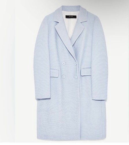 Zara basic outerwear blue - basic,