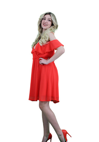 Abito donna elegante arancione