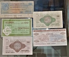 ZZ MINI ASSEGNI ANNI 70 CINQUE