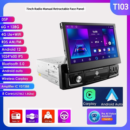 Autoradio 128gb 1din con - autoradio, 7''