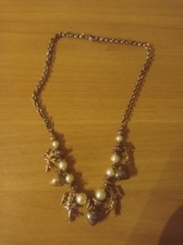 Collana Girocollo Bigiotteria Con Angeli Cuori E Perline Ottime Condizioni