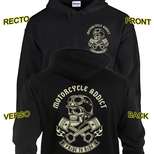 Felpa motocicletta addict - motocicletta,