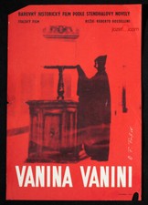 Poster film originale Vanina Vanini Stendhal 1965 stampa ceca vintage anni 60 poster