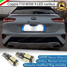 COPPIA LUCI TARGA 9 LED PER