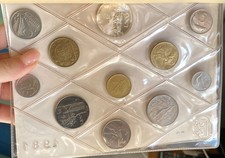 DIVISIONALE 1981 CON 500 LIRE CARAVELLE 11 VALORI FIOR DI CONIO UNC