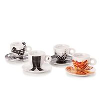 illy 25153 Art Collection, Collezione Genesi 4 Tazze da Cappuccino Numerate e...
