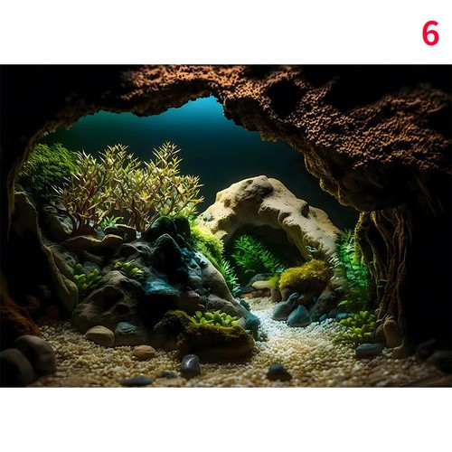Adesivo sfondo acquario pesci