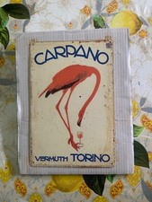 Insegna in metallo, Carpano Vermuth Torino, 20x30 cm