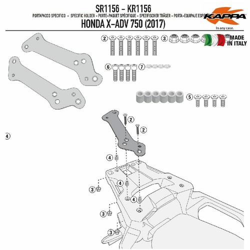 Kappa kr1156 portapacchi - kappa,