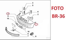 PARAURTI ANTERIORE NERO FIAT