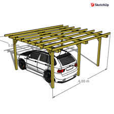 Pergola libera 5x6 MAXI in